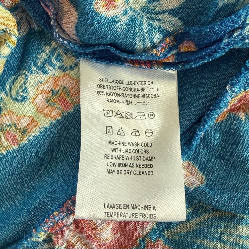 Free People Violet Hill Printed Tunic Top, Size 4, Excellent Condition! - Picture 15 of 15